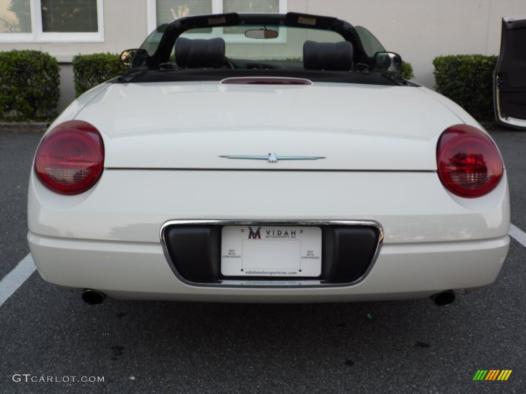 2002 Thunderbird Premium Roadster - Whisper White / Midnight Black photo #7