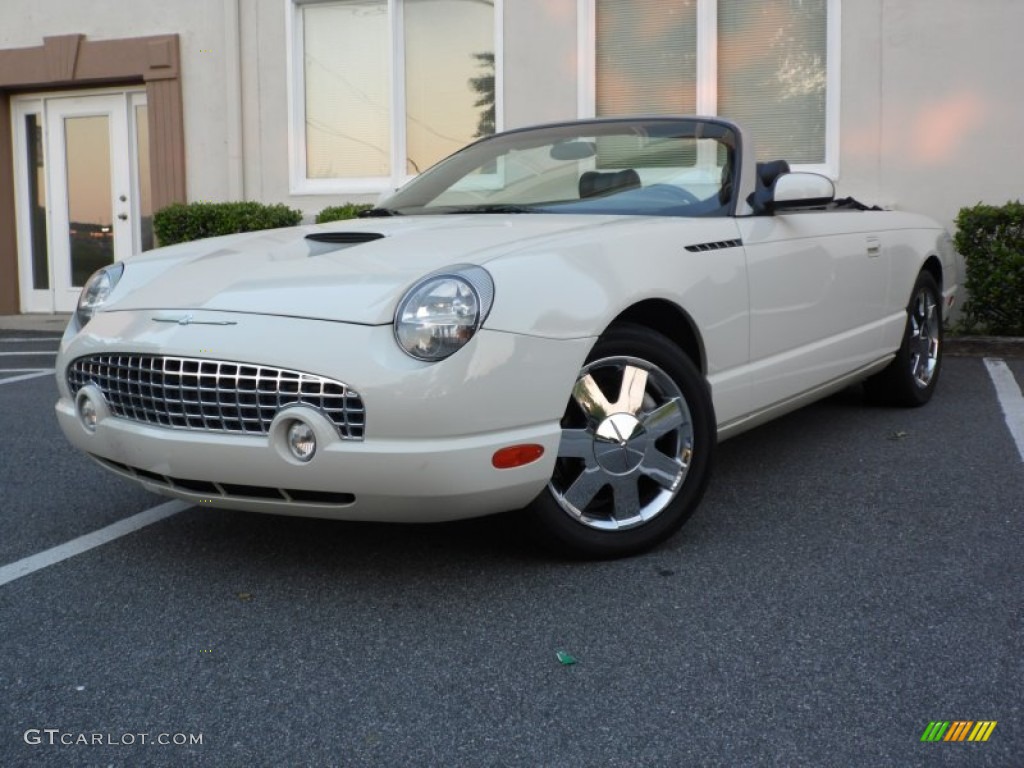 Whisper White 2002 Ford Thunderbird Premium Roadster Exterior Photo #81103939