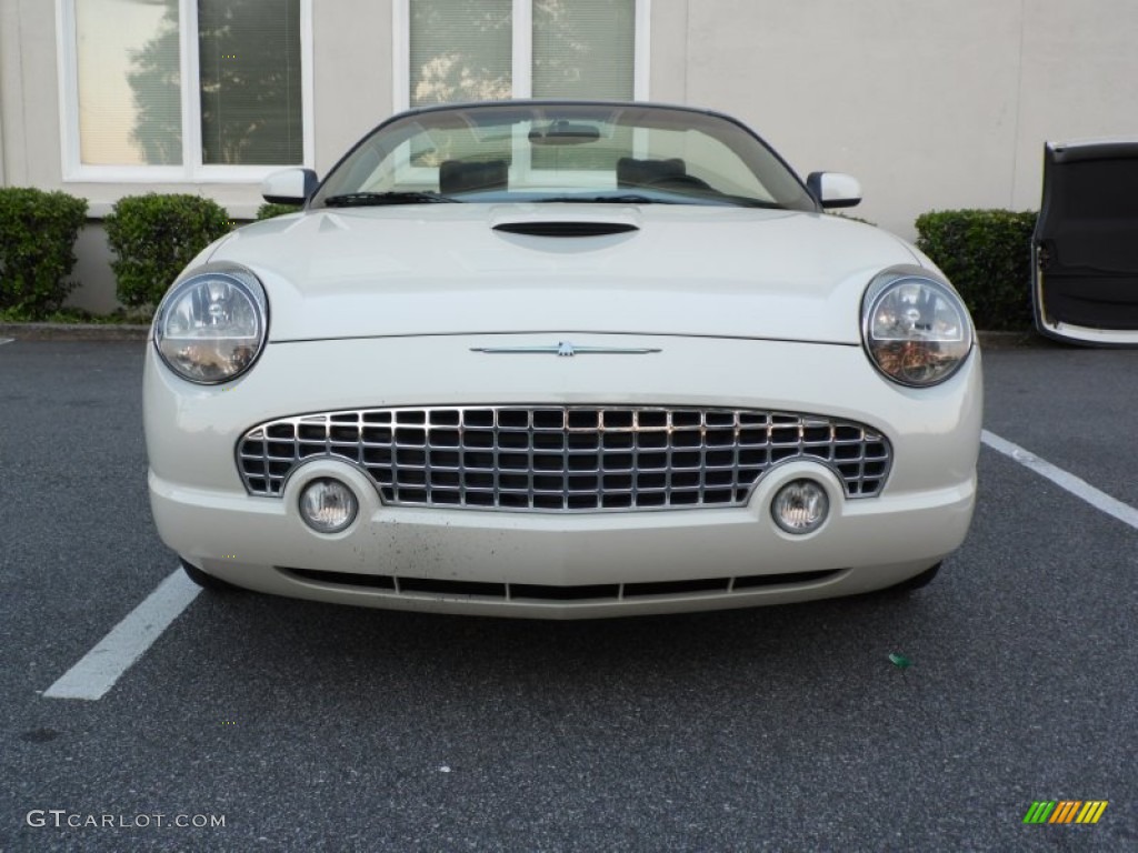 2002 Thunderbird Premium Roadster - Whisper White / Midnight Black photo #12