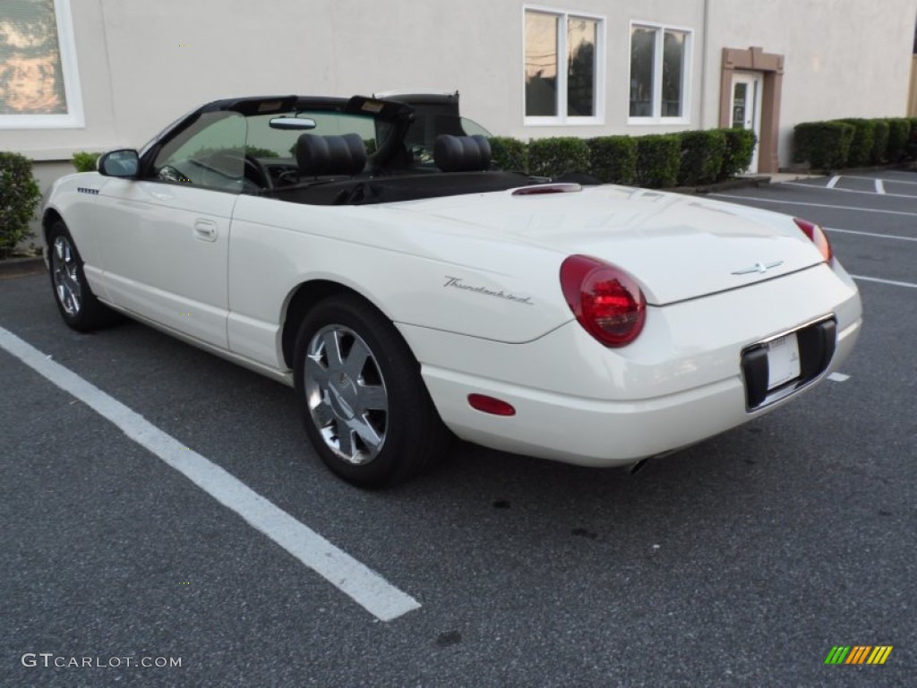 2002 Thunderbird Premium Roadster - Whisper White / Midnight Black photo #14