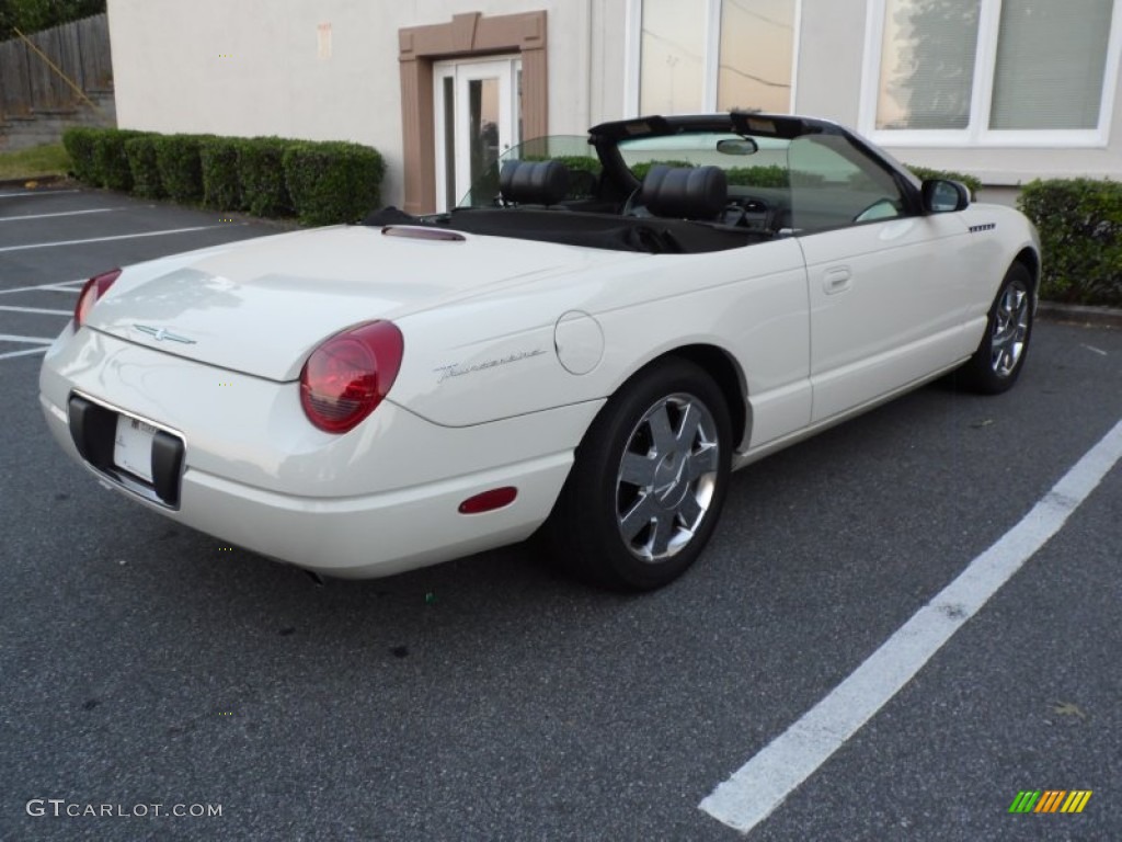 2002 Thunderbird Premium Roadster - Whisper White / Midnight Black photo #15