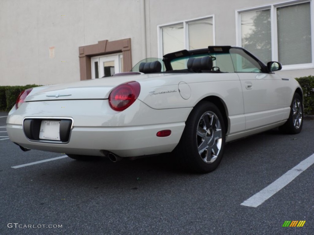 2002 Thunderbird Premium Roadster - Whisper White / Midnight Black photo #17