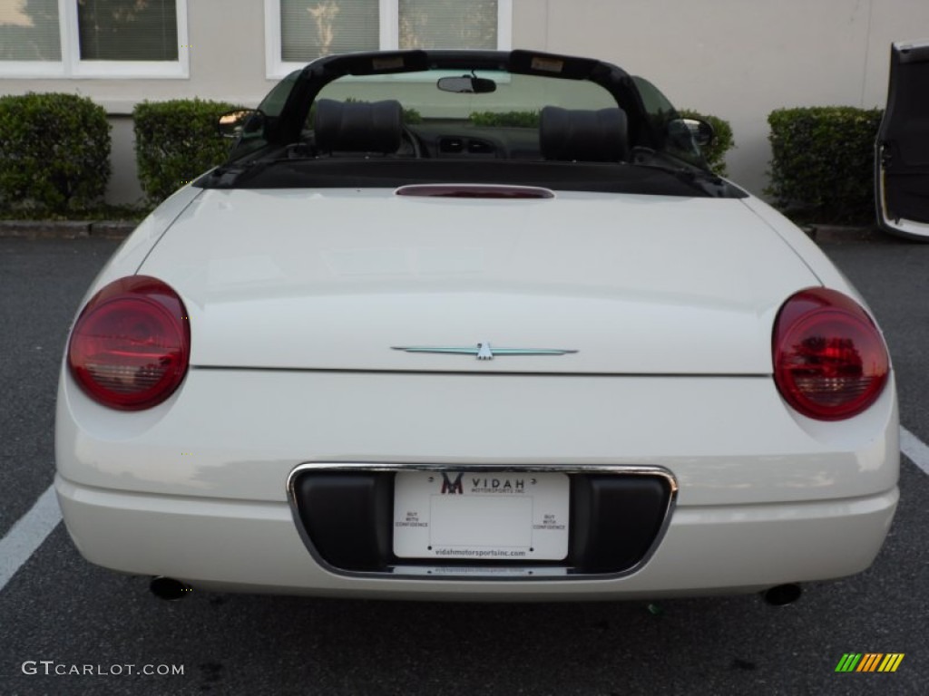 2002 Thunderbird Premium Roadster - Whisper White / Midnight Black photo #18
