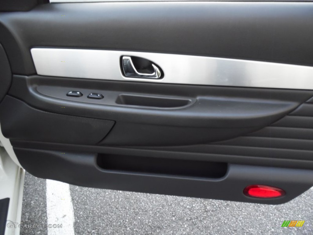 2002 Ford Thunderbird Premium Roadster Midnight Black Door Panel Photo #81104394