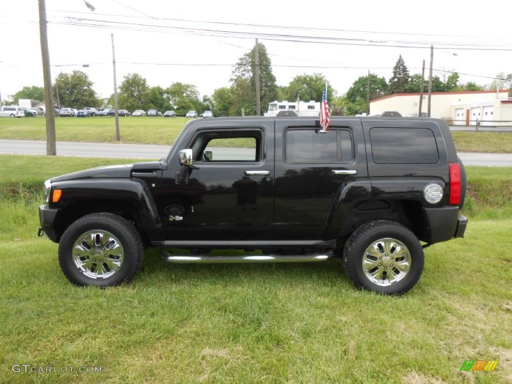 Black 2009 Hummer H3 Standard H3 Model Exterior Photo #81104555