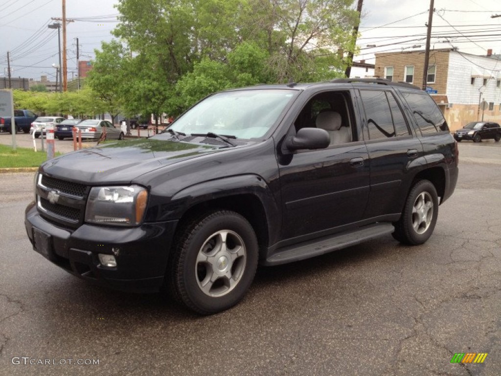 Black Granite Metallic 2008 Chevrolet TrailBlazer LT 4x4 Exterior Photo #81104582