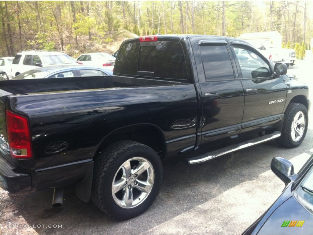 2006 Ram 1500 Sport Quad Cab 4x4 - Black / Medium Slate Gray photo #5