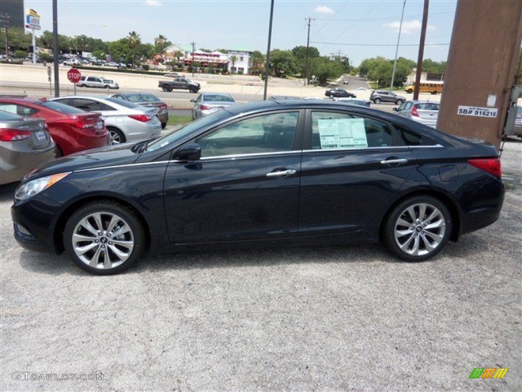 2013 Sonata SE - Pacific Blue Pearl / Gray photo #4