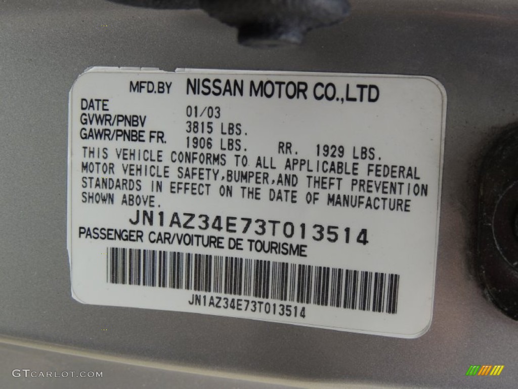 2003 350Z Touring Coupe - Chrome Silver / Frost photo #17