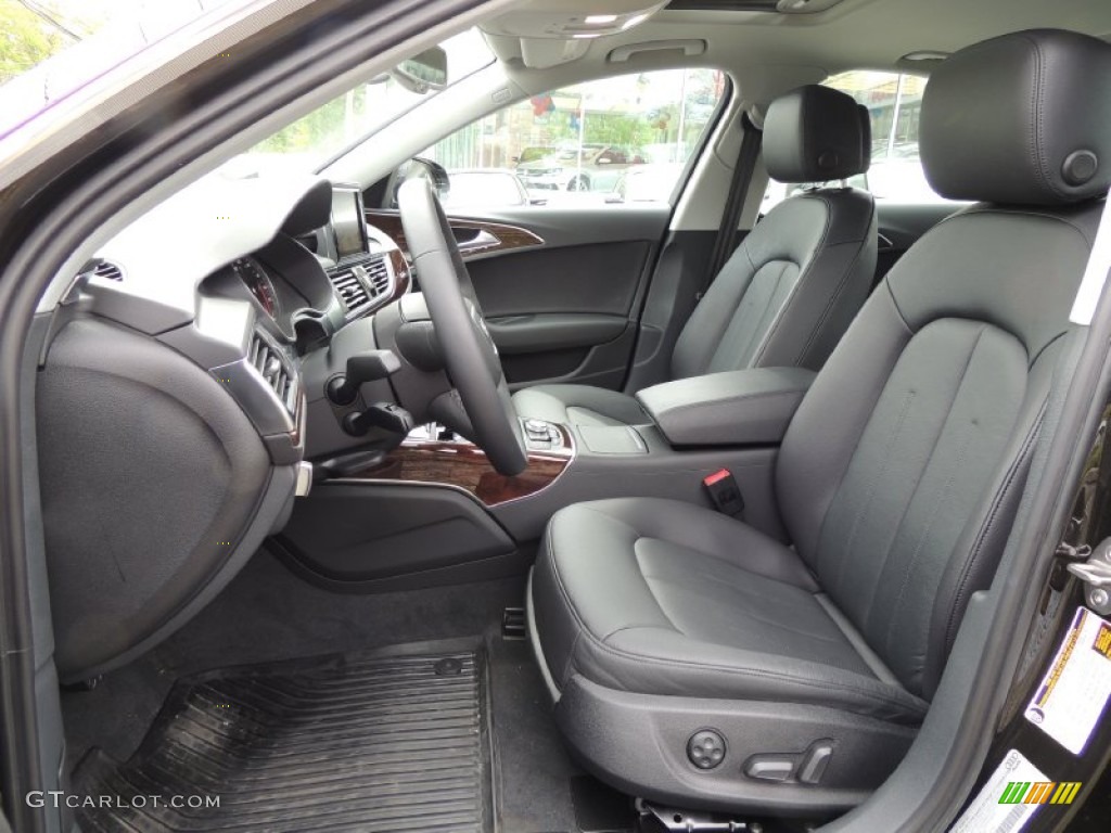 Black Interior 2012 Audi A6 3.0T quattro Sedan Photo #81106835