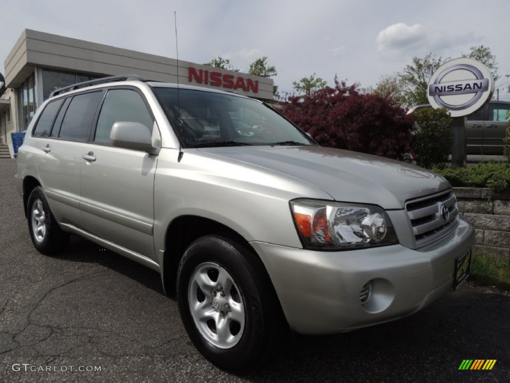 2004 Highlander I4 - Millenium Silver Metallic / Ash photo #1