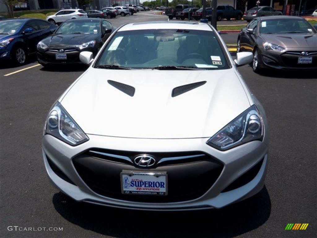 2013 Genesis Coupe 2.0T - Platinum Metallic / Black Cloth photo #2