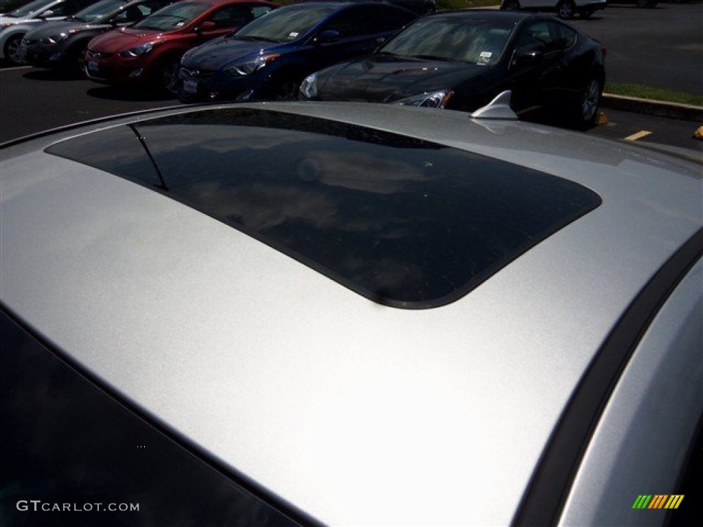 2013 Genesis Coupe 2.0T - Platinum Metallic / Black Cloth photo #4