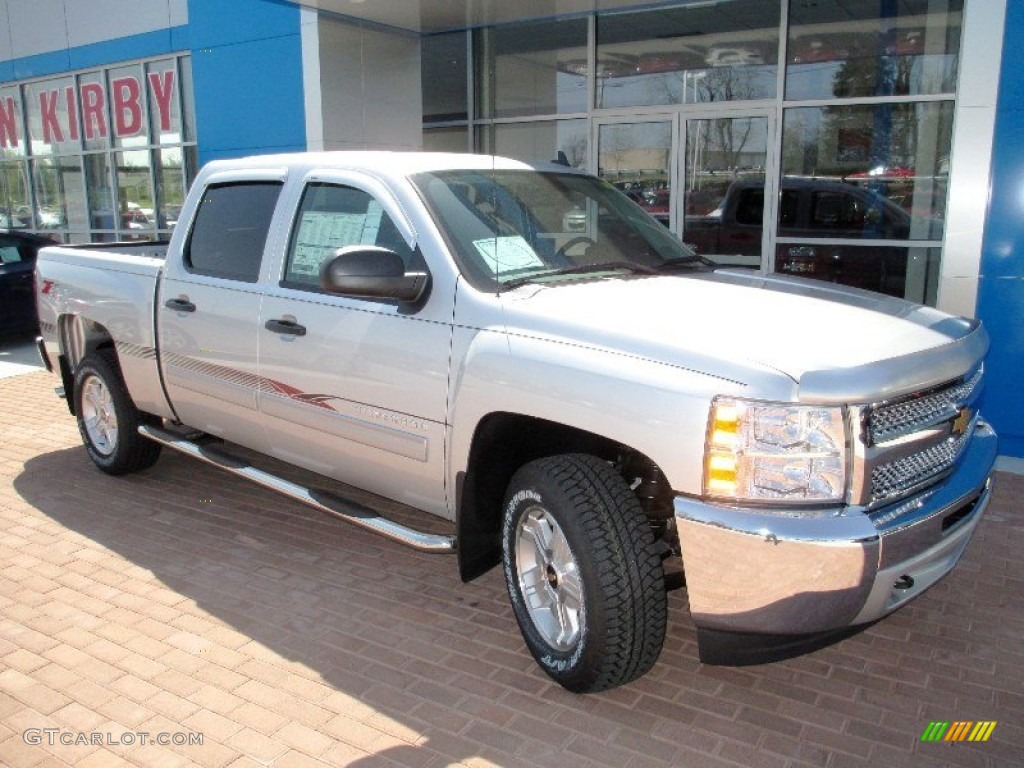 2013 Silverado 1500 LT Crew Cab 4x4 - Silver Ice Metallic / Ebony photo #12