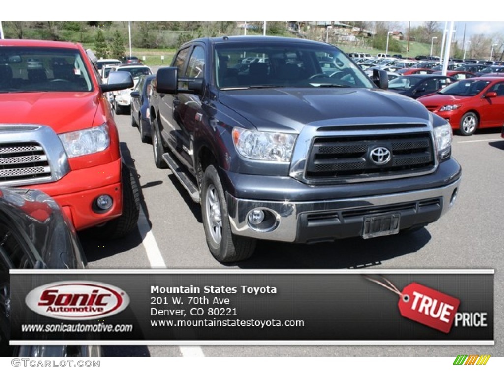 2010 Tundra SR5 CrewMax 4x4 - Slate Gray Metallic / Graphite Gray photo #1