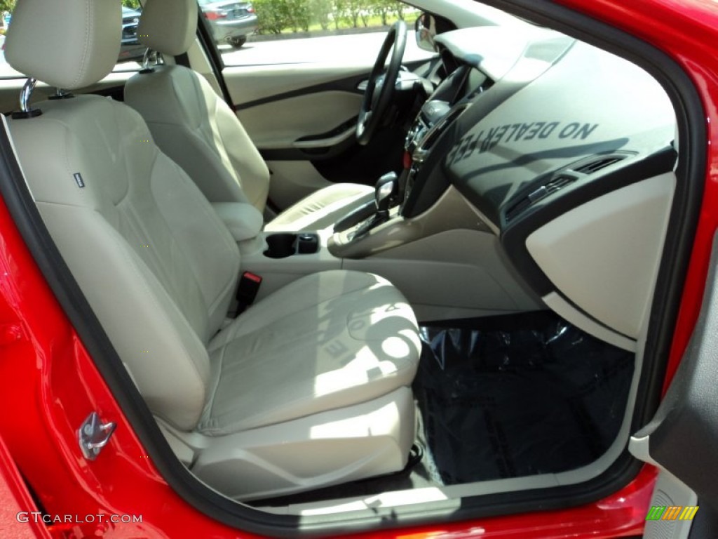 Stone Interior 2012 Ford Focus SEL Sedan Photo #81109829