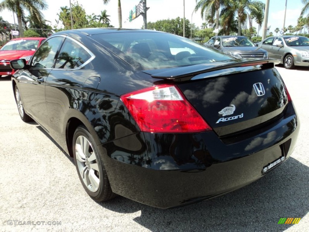2009 Accord LX-S Coupe - Crystal Black Pearl / Black photo #9