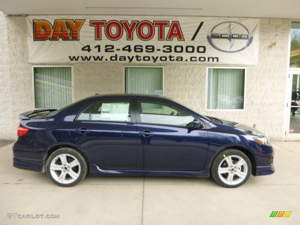 2013 Corolla S - Nautical Blue Metallic / Dark Charcoal photo #1