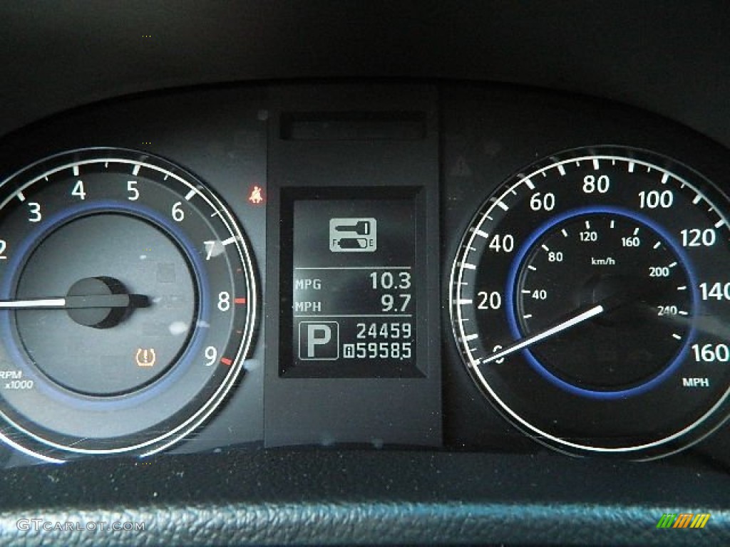 2010 Infiniti G 37 x AWD Coupe Gauges Photo #81111185