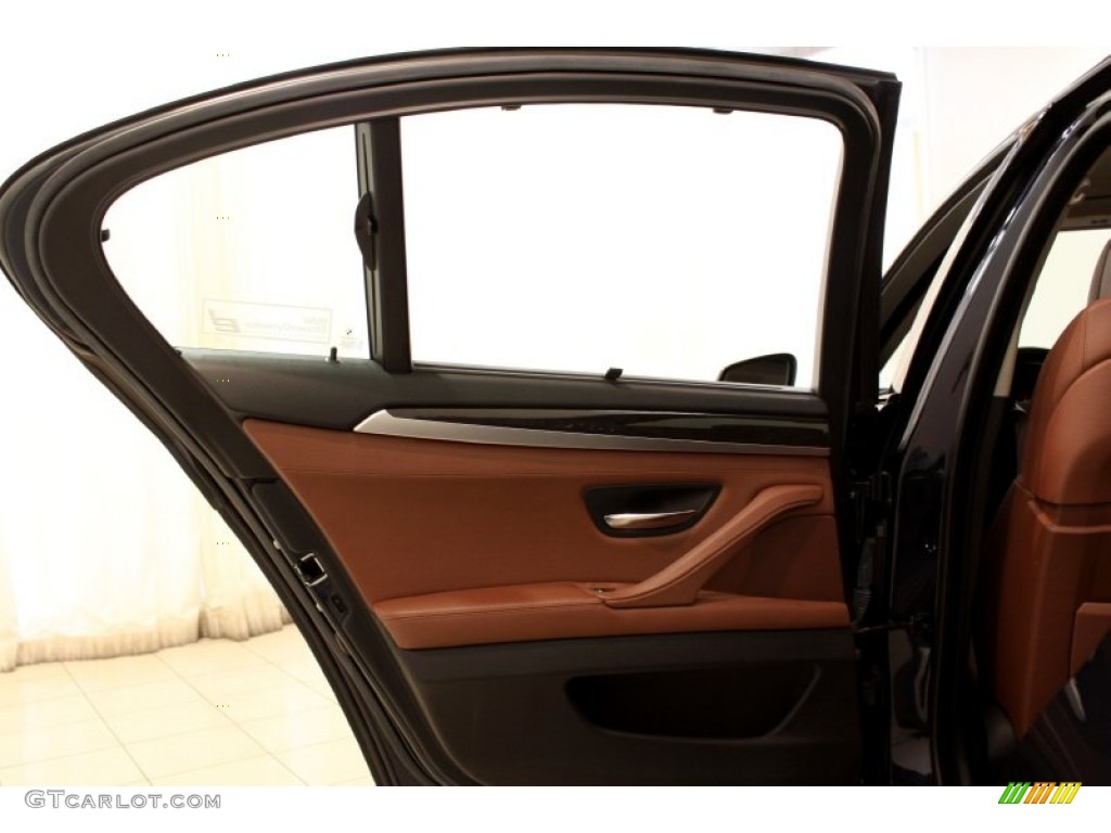 2011 5 Series 550i xDrive Sedan - Imperial Blue Metallic / Cinnamon Brown photo #42