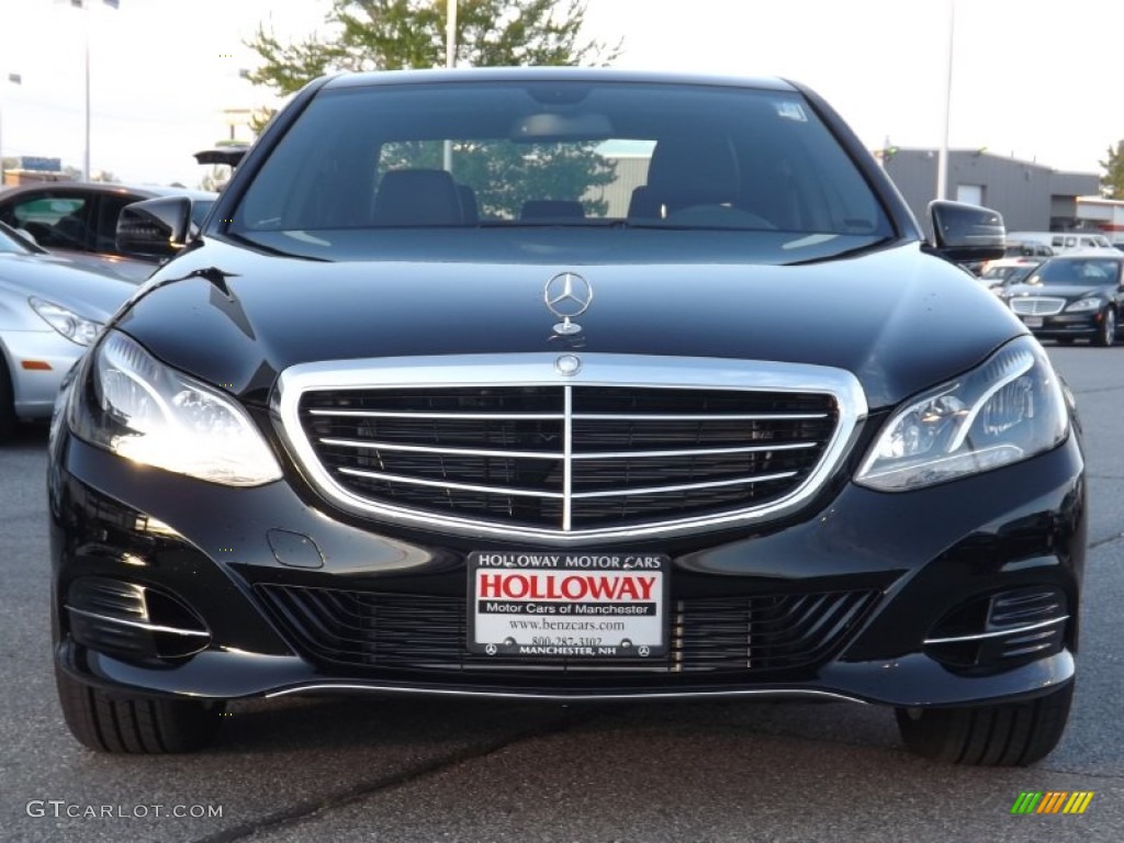 2014 E 350 4Matic Sedan - Black / Black photo #2