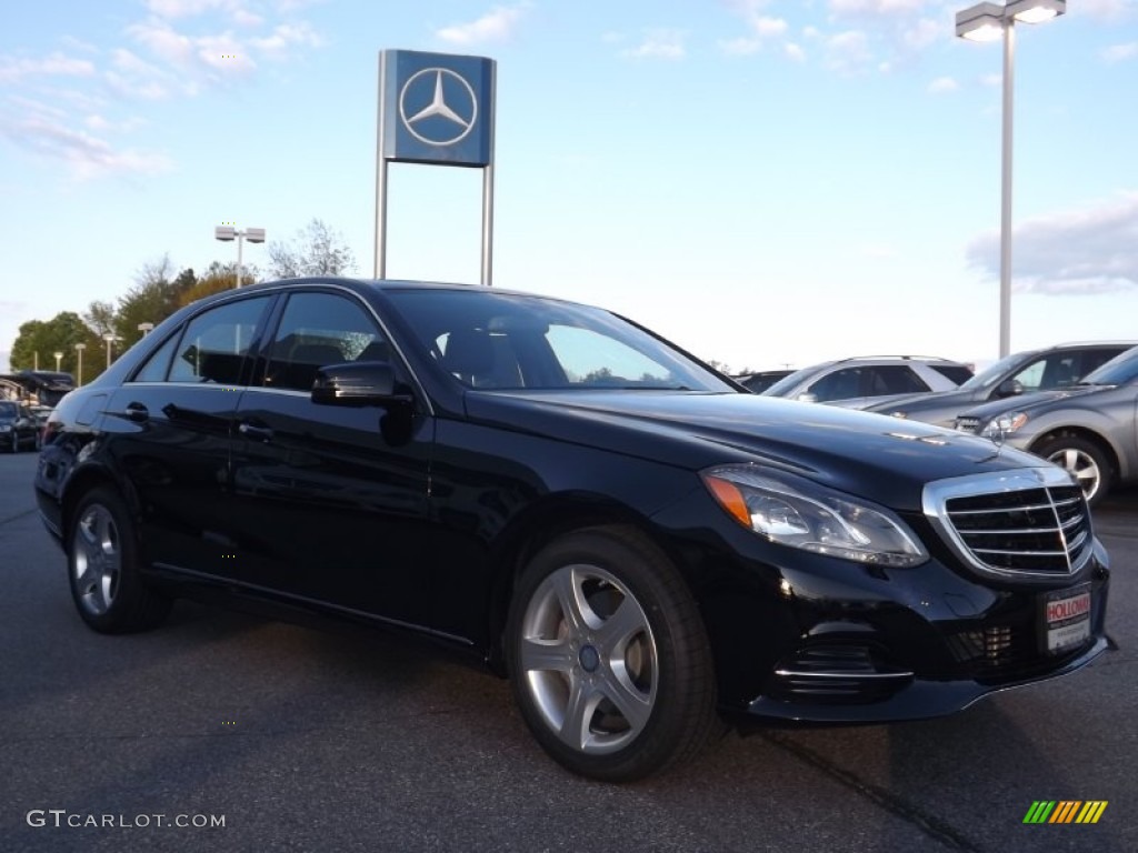 2014 E 350 4Matic Sedan - Black / Black photo #3