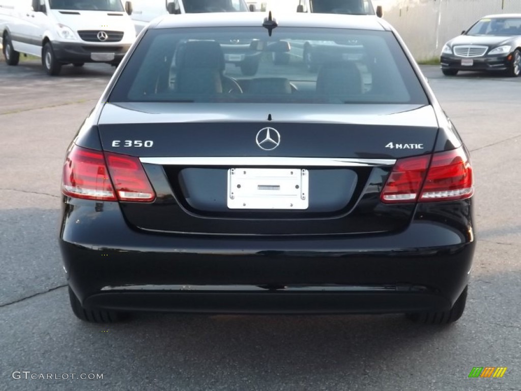 2014 E 350 4Matic Sedan - Black / Black photo #4