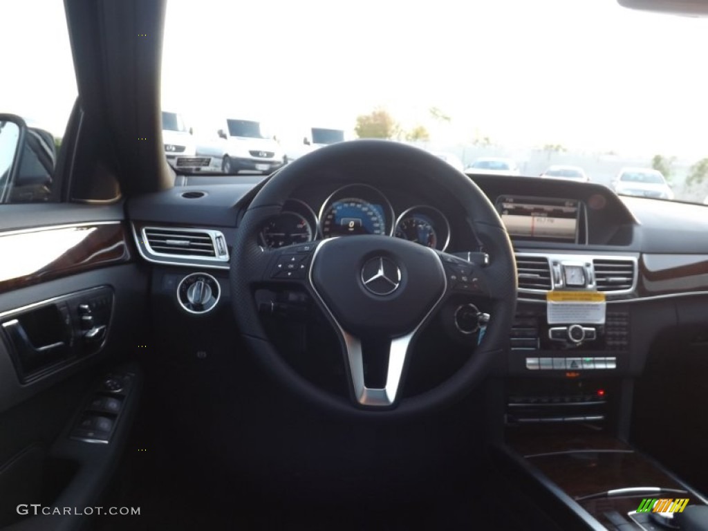 2014 E 350 4Matic Sedan - Black / Black photo #6