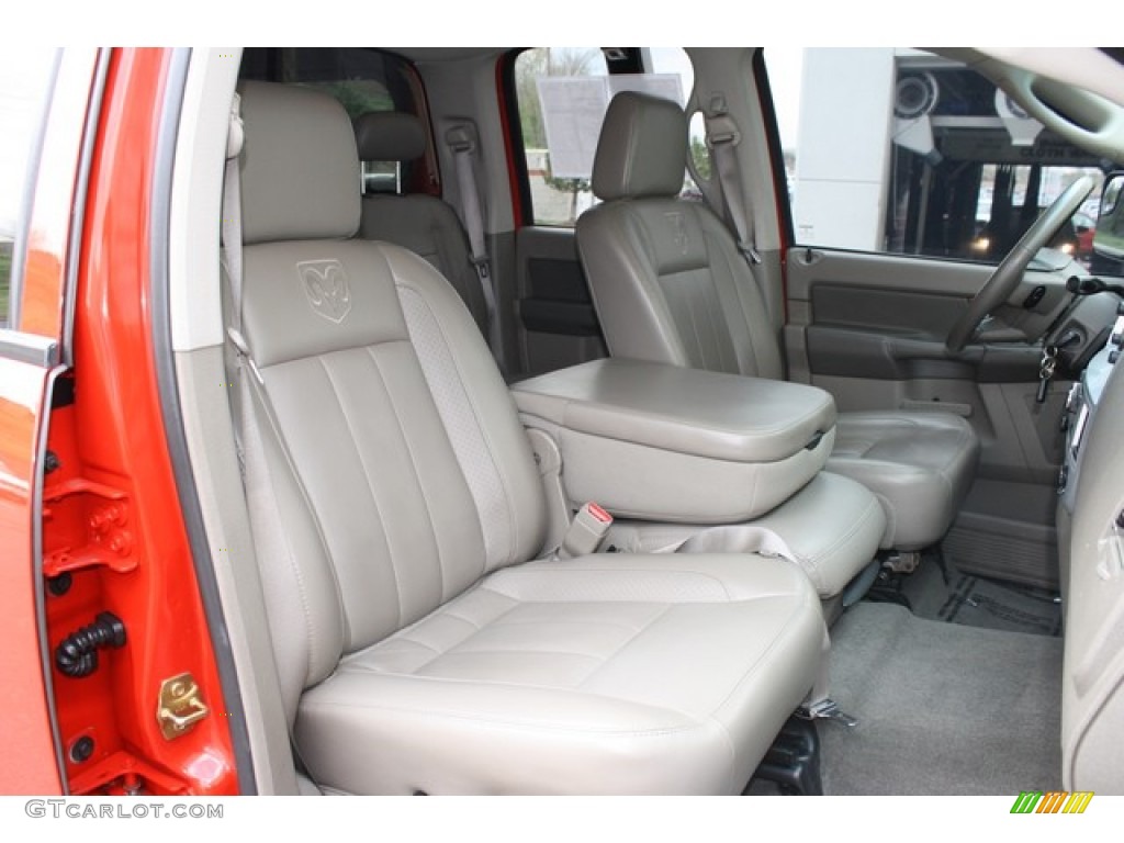 2006 Ram 2500 Laramie Quad Cab 4x4 - Flame Red / Khaki photo #16