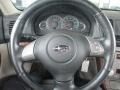 2008 Subaru Outback Off Black Interior Steering Wheel Photo