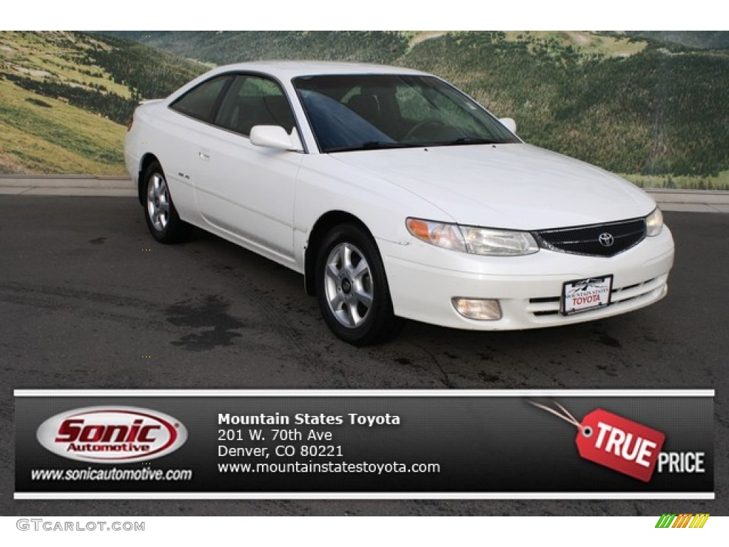 2001 Solara SE V6 Coupe - White Diamond Pearl / Charcoal photo #1