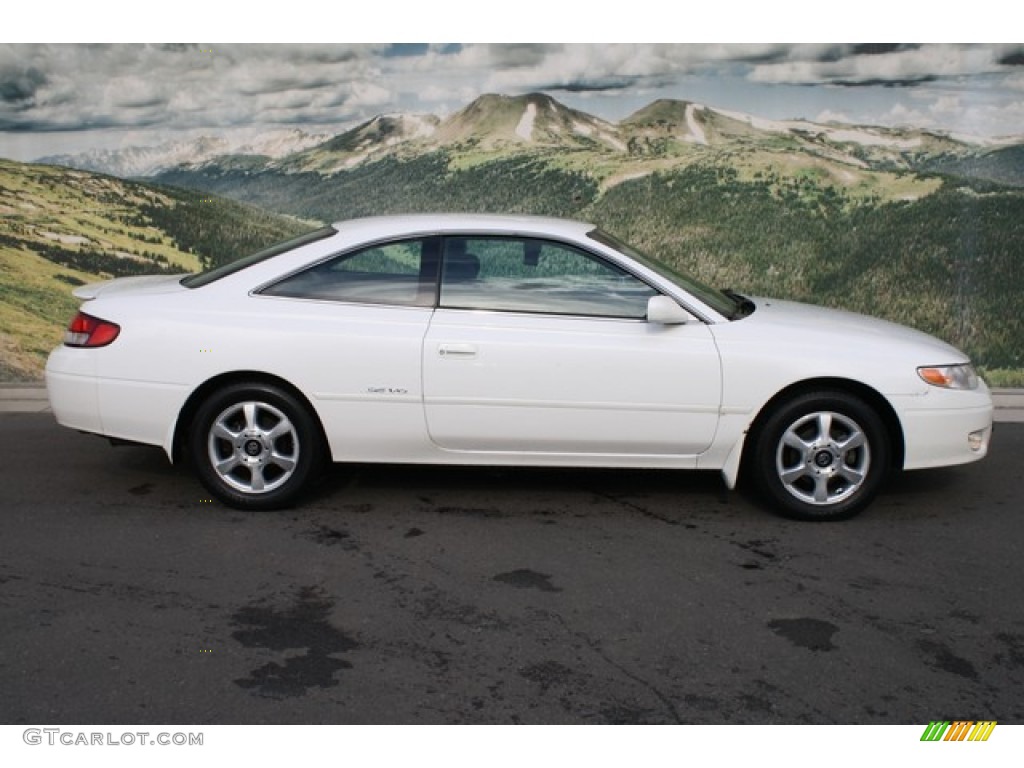 2001 White Diamond Pearl Toyota Solara SE V6 Coupe 81075581 Photo 2