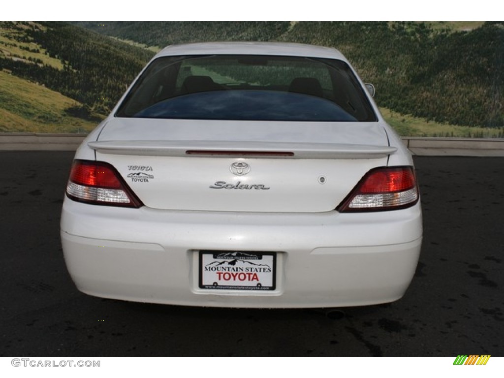 2001 Solara SE V6 Coupe - White Diamond Pearl / Charcoal photo #8