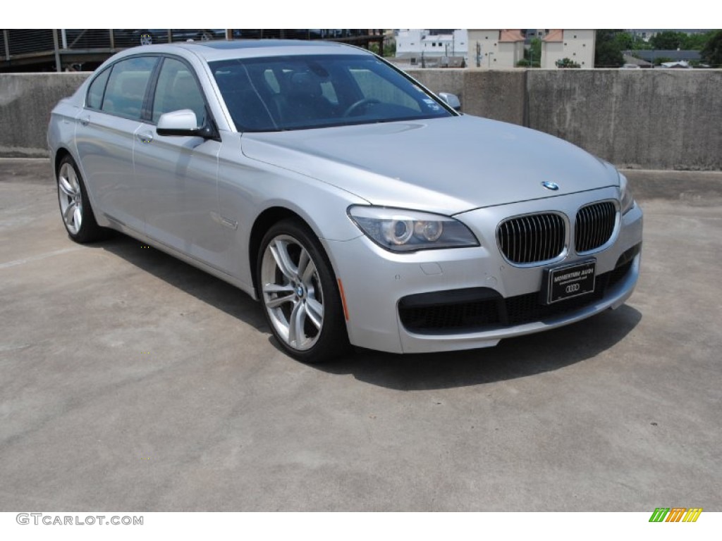 2012 7 Series 750Li Sedan - Titanium Silver Metallic / Black photo #1