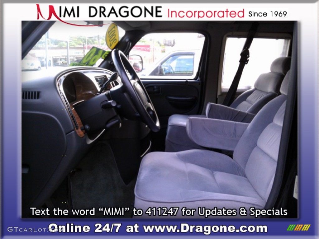 2001 Ram Van 1500 Passenger Conversion - Black / Dark Slate Gray photo #10