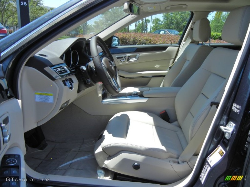 Silk Beige/Espresso Brown Interior 2014 Mercedes-Benz E 350 4Matic Sport Sedan Photo #81116579