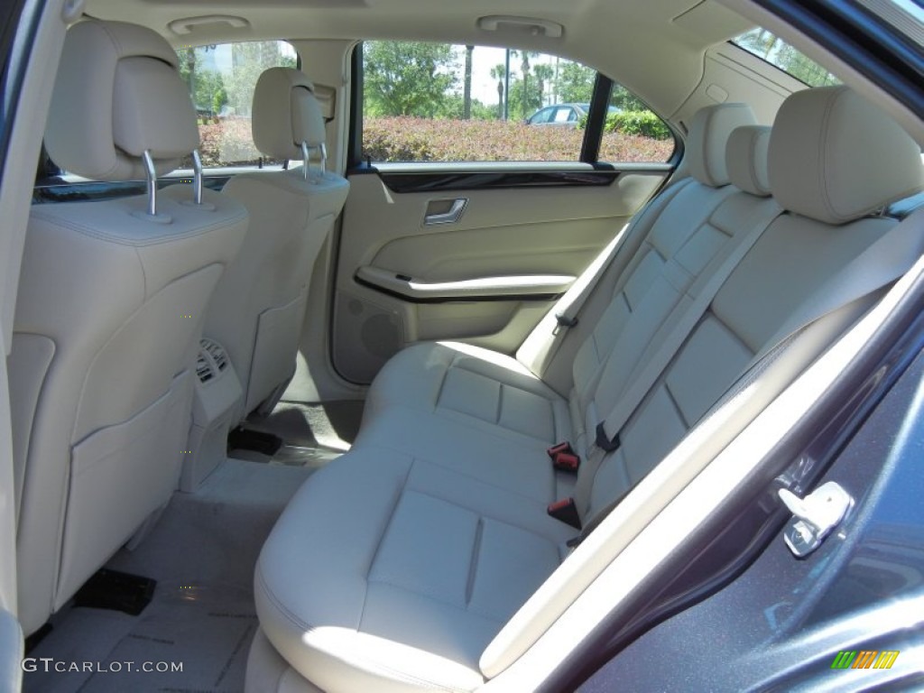 2014 Mercedes-Benz E 350 4Matic Sport Sedan Rear Seat Photo #81116600