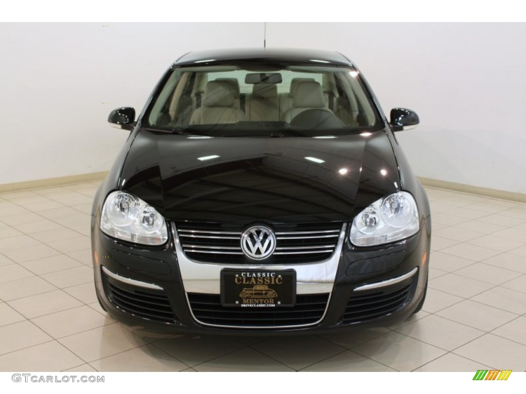 2010 Jetta Limited Edition Sedan - Black / Cornsilk Beige photo #2