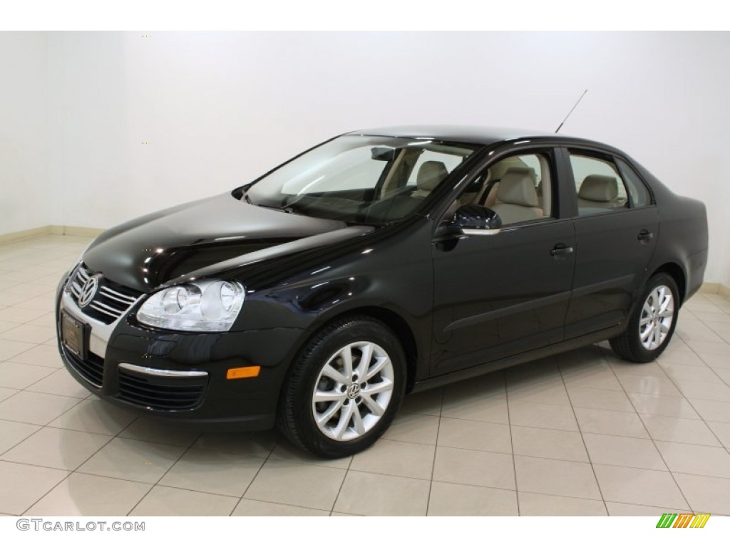 2010 Jetta Limited Edition Sedan - Black / Cornsilk Beige photo #3