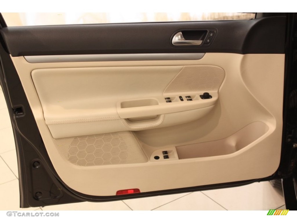 2010 Jetta Limited Edition Sedan - Black / Cornsilk Beige photo #4