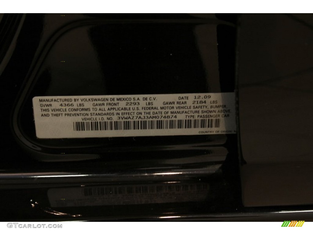 2010 Jetta Limited Edition Sedan - Black / Cornsilk Beige photo #19