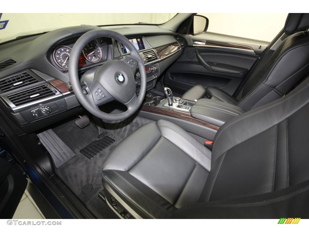 Black Interior 2011 BMW X5 xDrive 50i Photo #81118029