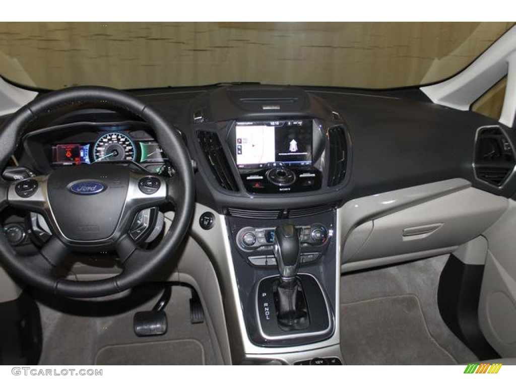 2013 Ford C-Max Hybrid SEL Medium Light Stone Dashboard Photo #81118649