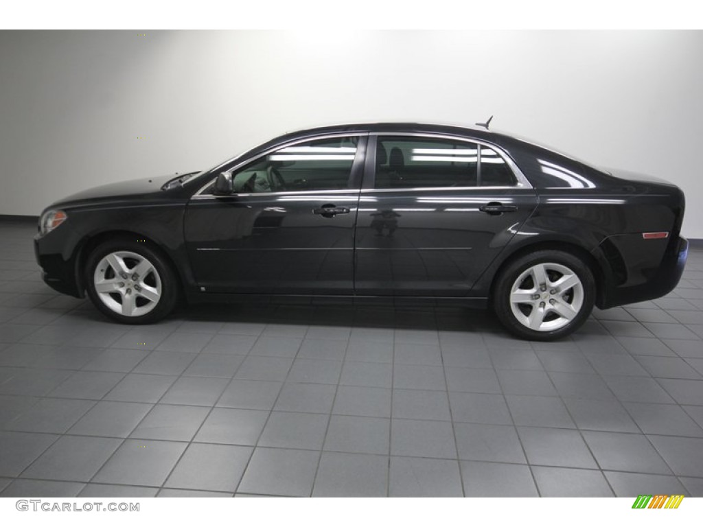 Black Granite Metallic 2009 Chevrolet Malibu LS Sedan Exterior Photo #81118838