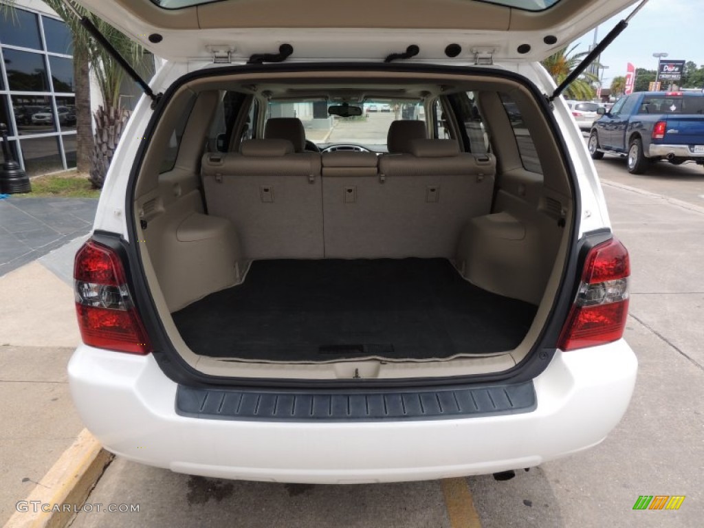 2004 Highlander V6 - Super White / Ivory photo #4