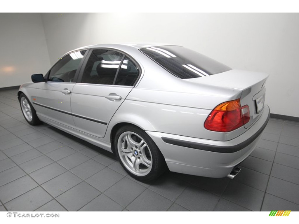 2001 3 Series 330i Sedan - Titanium Silver Metallic / Black photo #5