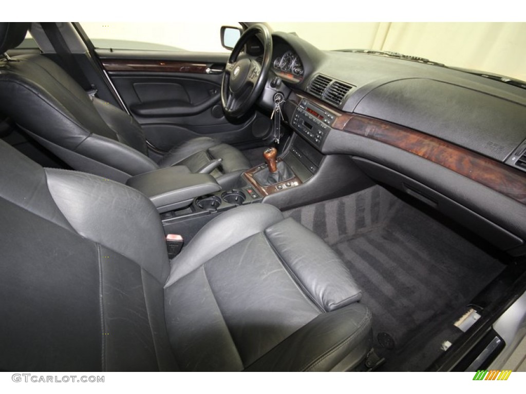Black Interior 2001 BMW 3 Series 330i Sedan Photo #81120830