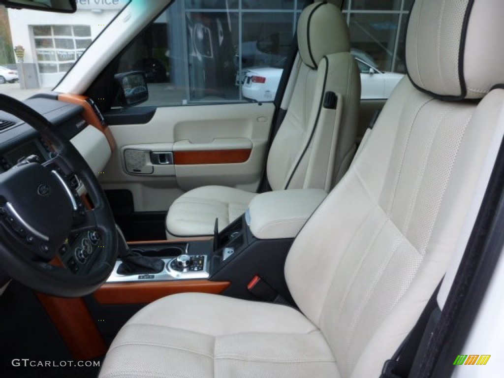 Ivory/Black Interior 2007 Land Rover Range Rover Supercharged Photo #81121536