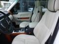 2007 Land Rover Range Rover Ivory/Black Interior Front Seat Photo