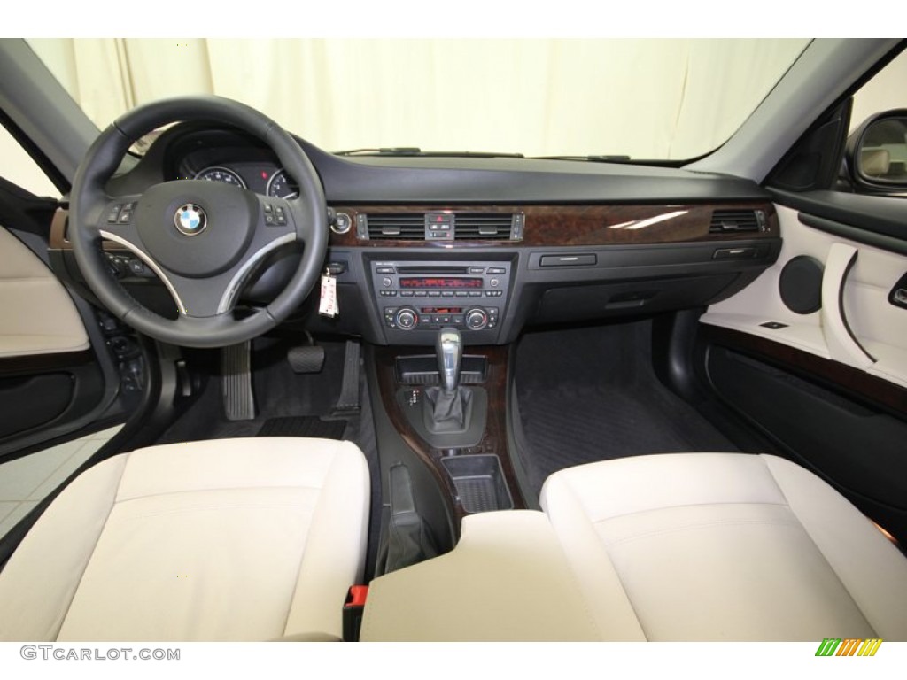 2012 BMW 3 Series 328i Coupe Cream Beige Dashboard Photo #81121892